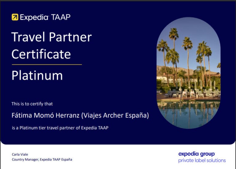 Socio platino de Expedia TAAP