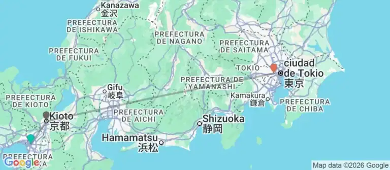 Viaje a Japón 1 Mapa de Japón con principales ciudades y prefecturas.